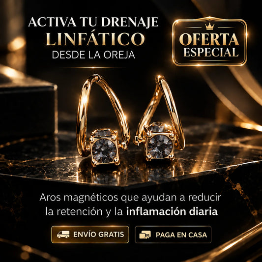 ✨ Aretes de Germanio | Drena la hinchazón sin dieta ni rutina