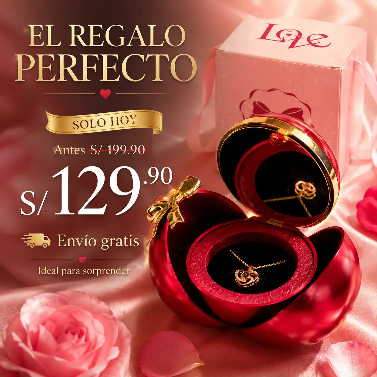 Perla Eterna | Collar Corazón