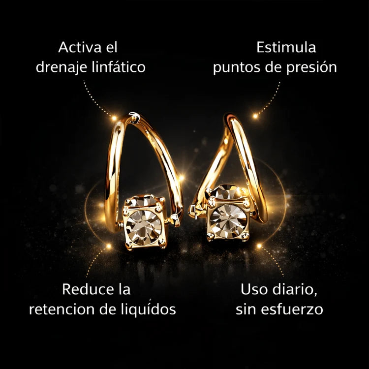 Beneficios de los Aretes de Germanio sobre fondo negro